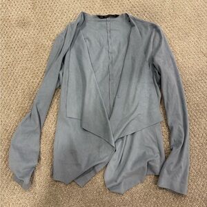 Zara Light Blue Draped Blazer